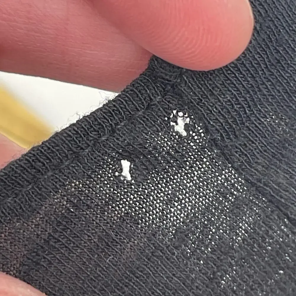 NATION LTD Dress Size Medium Elliot Ruffle Sleeve Black Pima Cotton Linen Blend - Picture 6 of 15